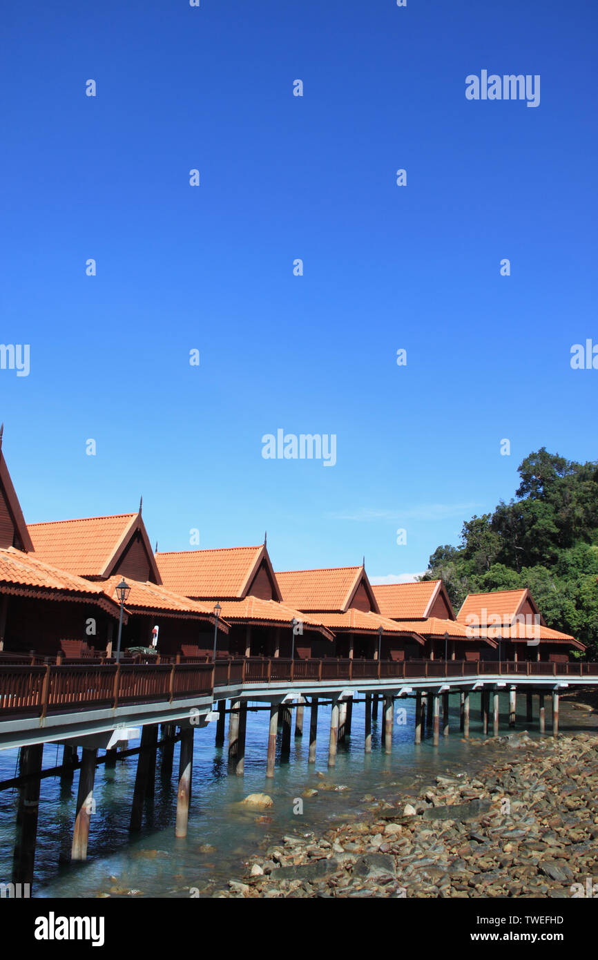Tourist resort at the seaside, Langkawi Island, Malaysia Stock Photo ...