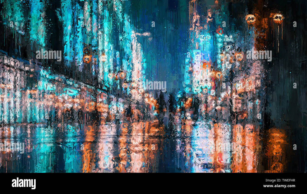 Cyberpunk tokyo nightlife hi-res stock photography and images - Alamy