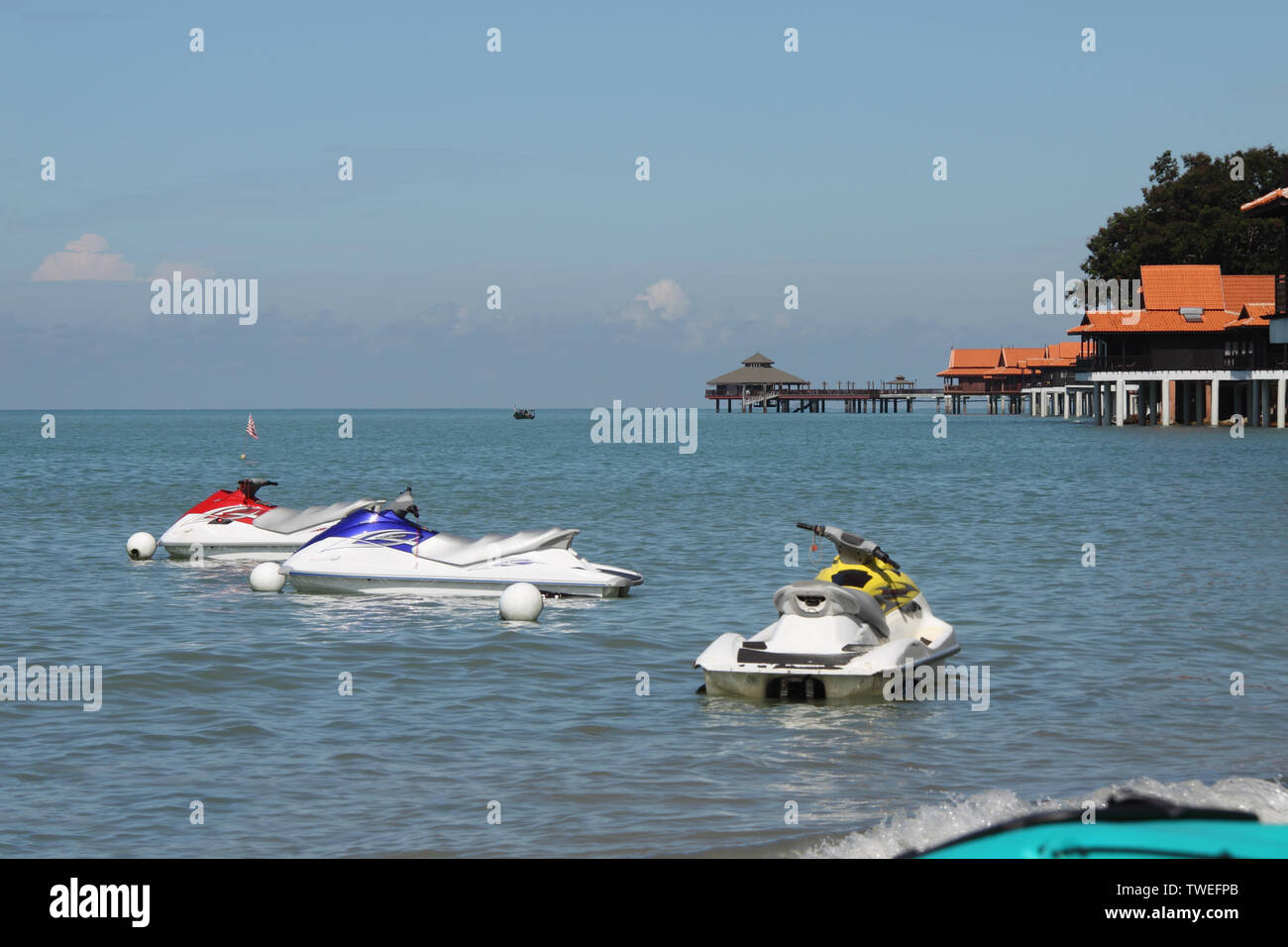 Tourist resort at the seaside, Langkawi Island, Malaysia Stock Photo ...