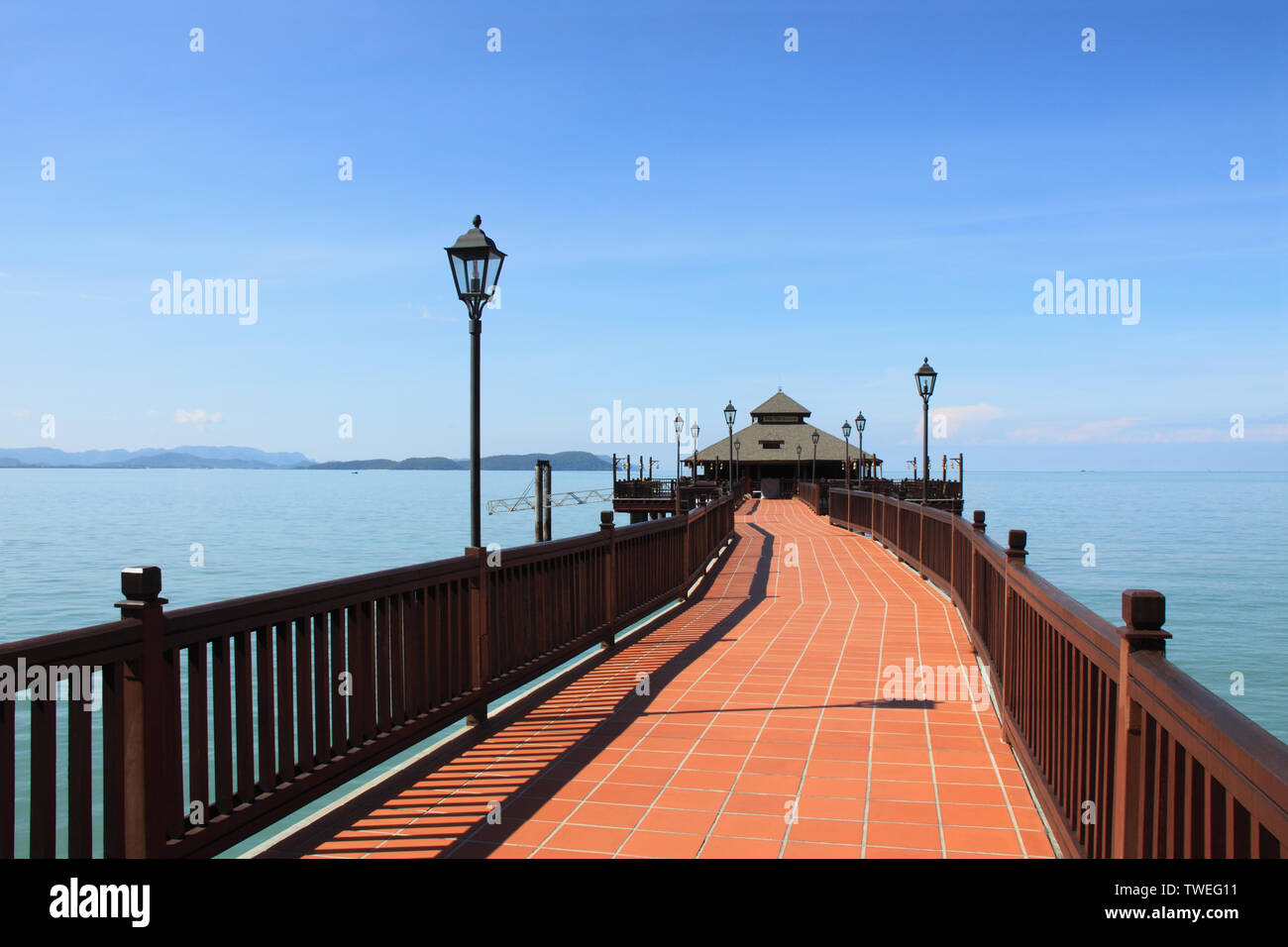 Tourist resort at the seaside, Langkawi Island, Malaysia Stock Photo ...