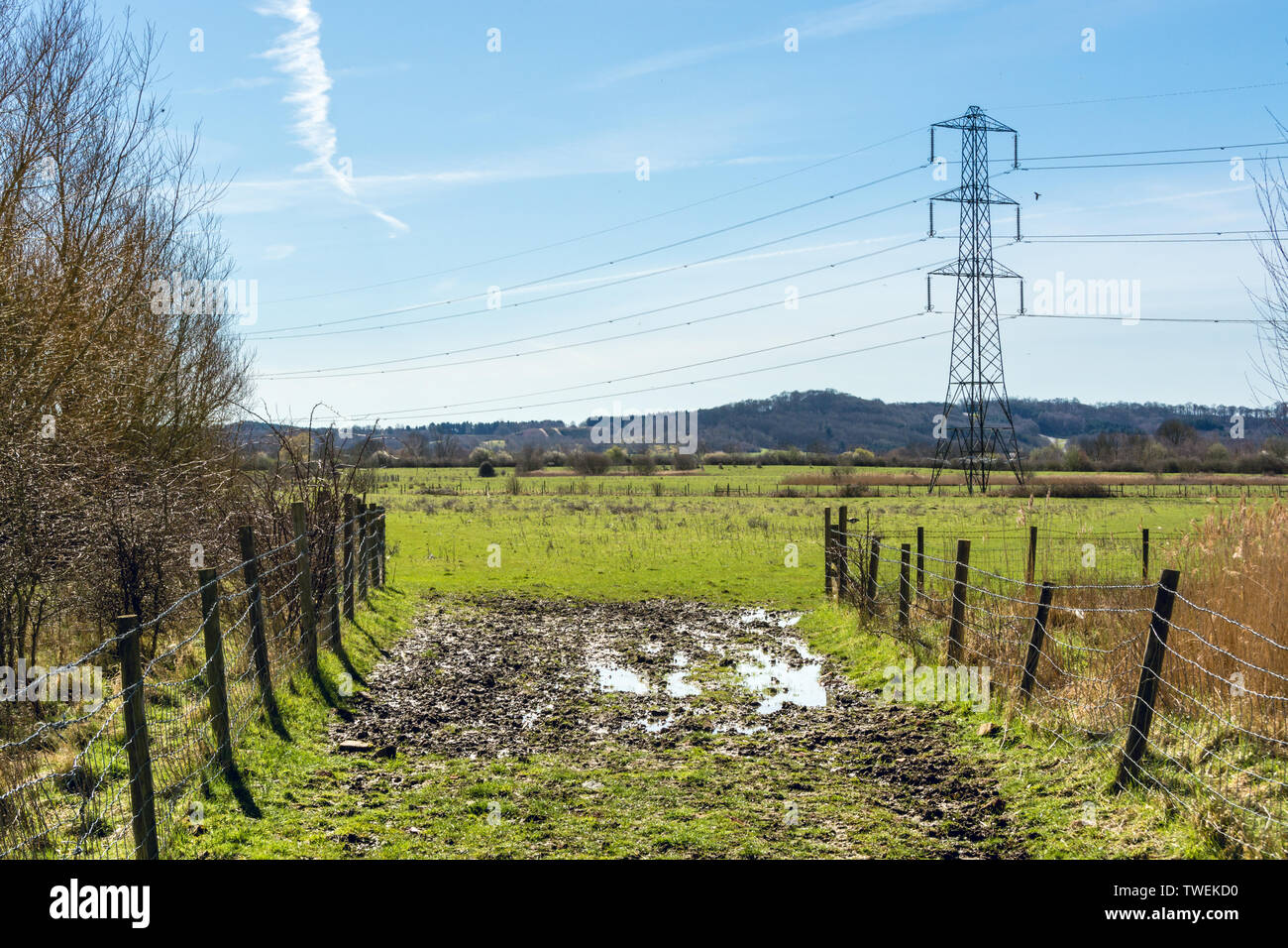Farm electricity pole uk hi-res stock photography and images - Alamy