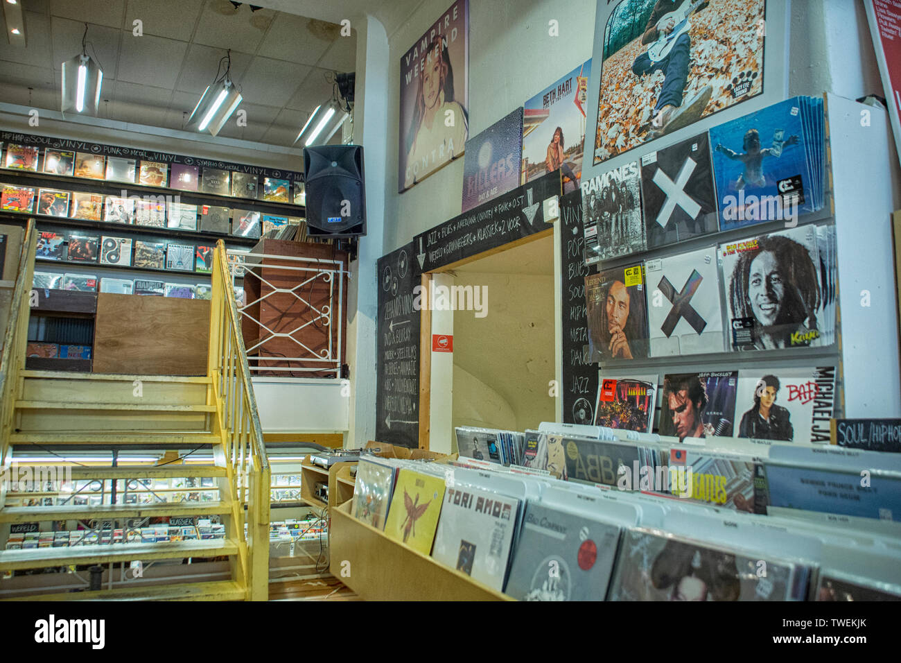 Record store Plato in Groningen, The Netherlands Stock Photo Alamy