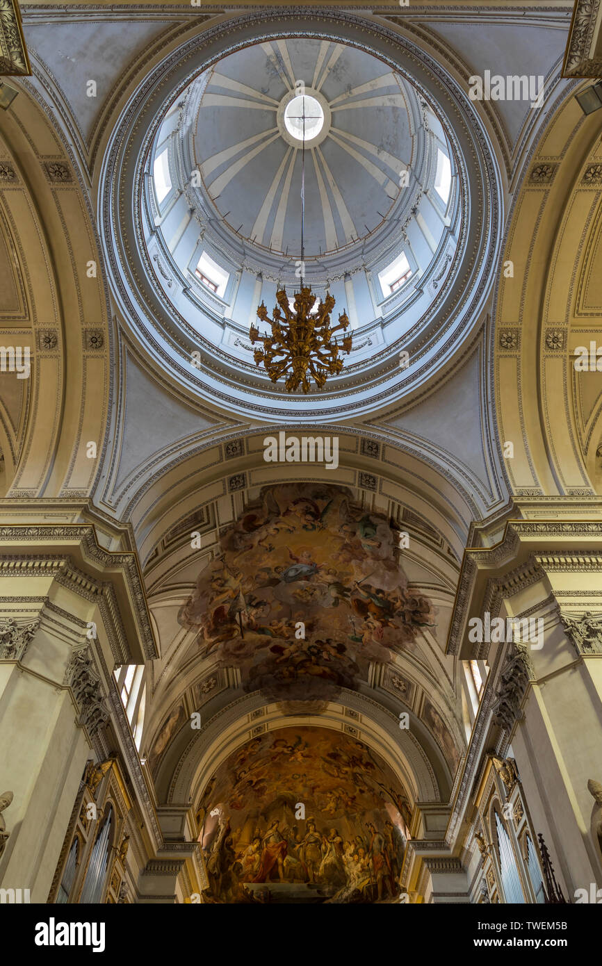 Interior of the Palermo Cathedral, Palermo, Sicily, Italy, Europe Stock ...