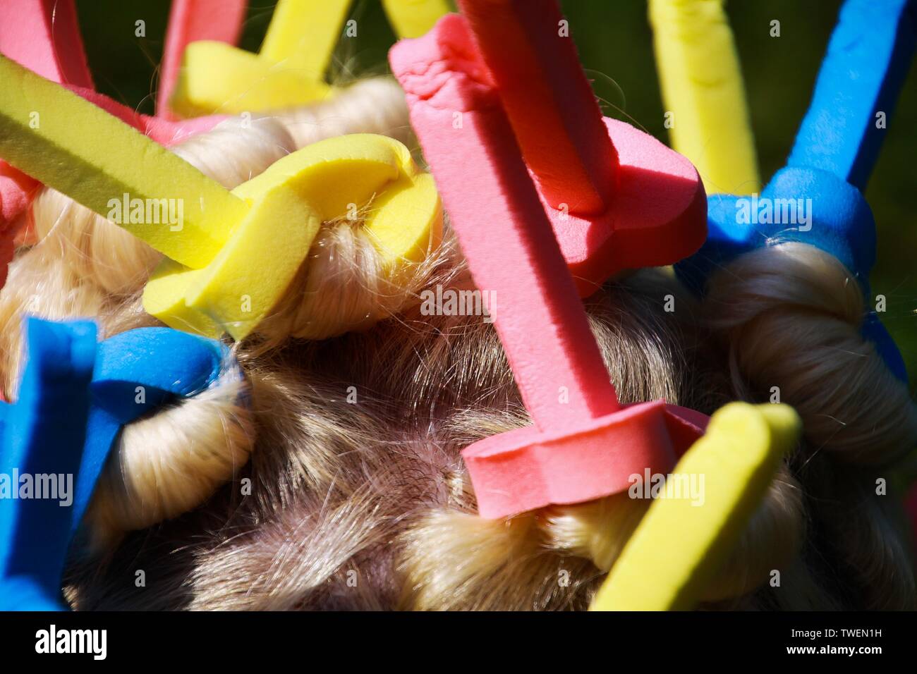 Woman hair with foam hi-res stock photography and images - Alamy