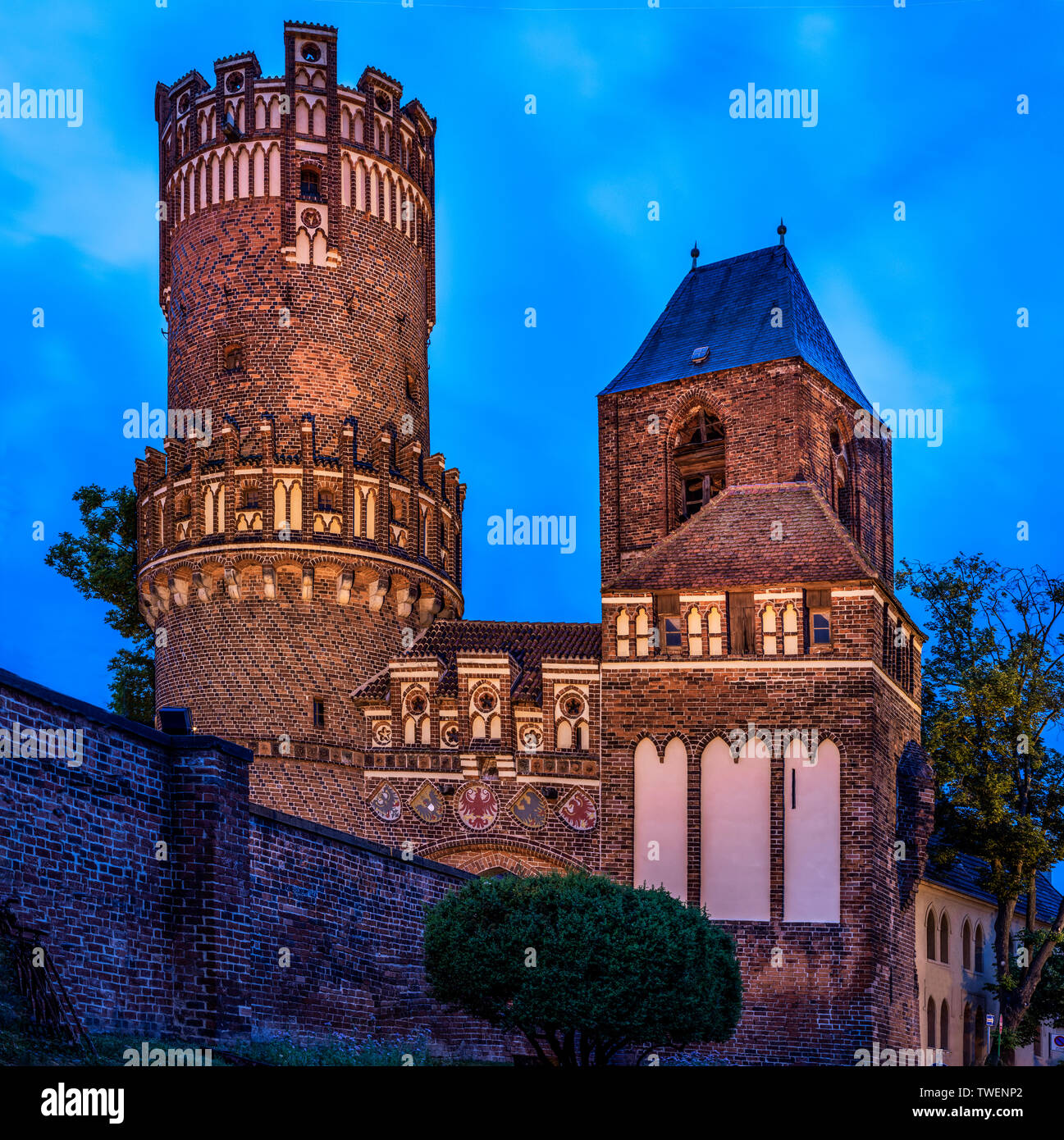 Altstadt Tangermünde, Altmark, Sachsen-Anhalt Stock Photo