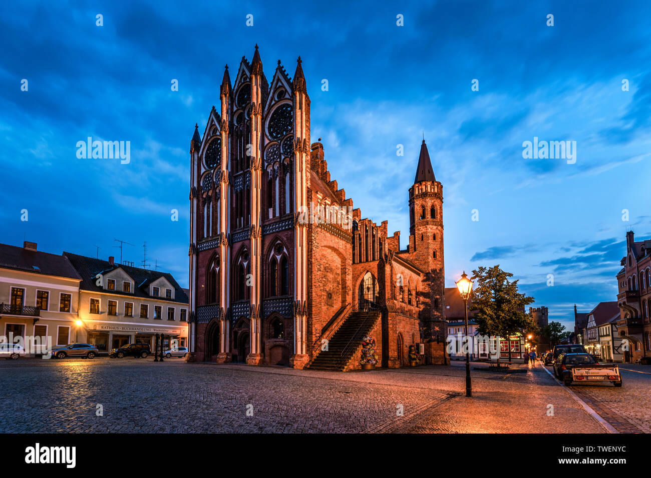 Altstadt Tangermünde, Altmark, Sachsen-Anhalt Stock Photo