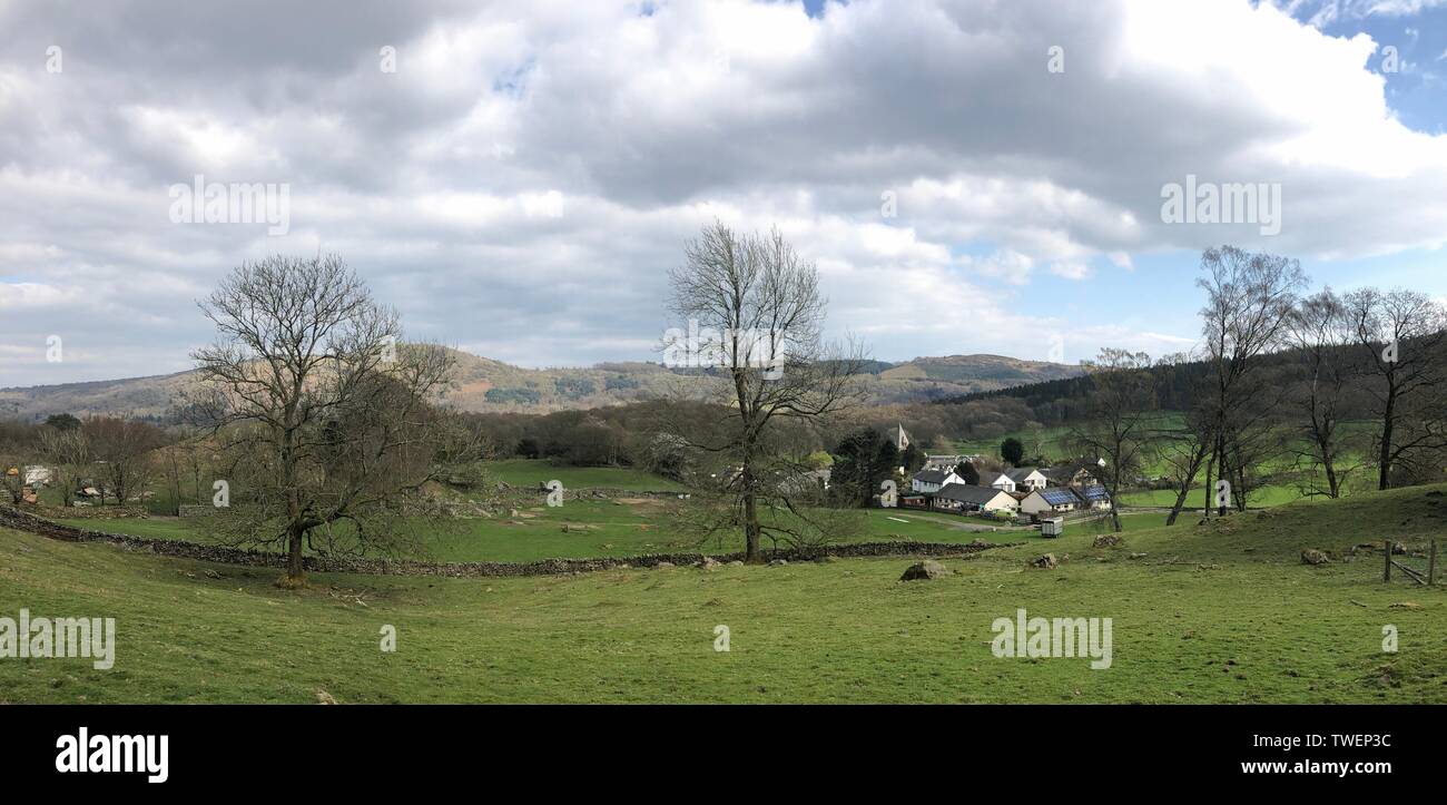 Finsthwaite in Cumbria Stock Photo Alamy