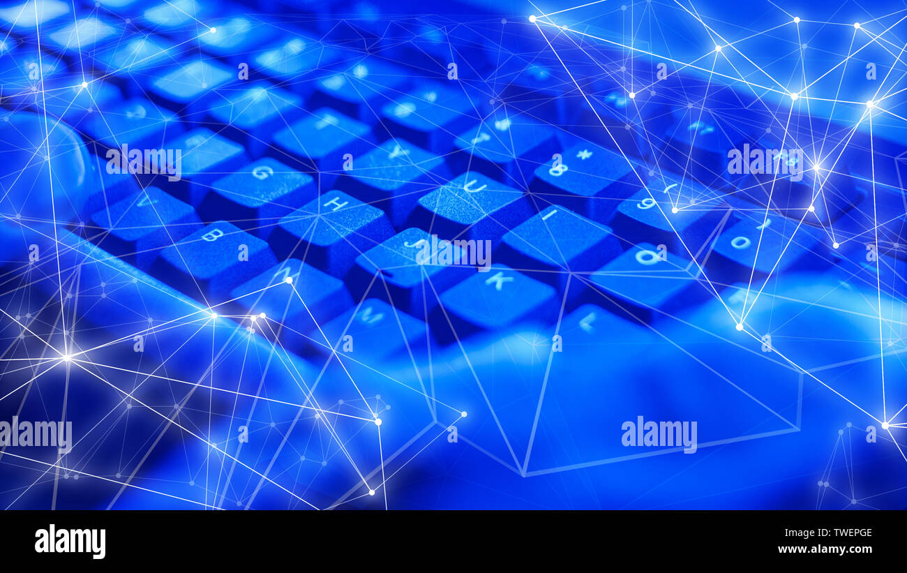 New technology algorithm programming, abstract geometrical shapes ...