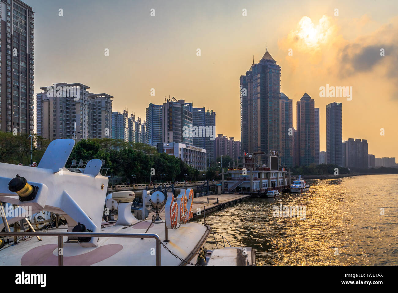 Pearl River Day Tour and Whampoa Ancient Port Stock Photo Alamy