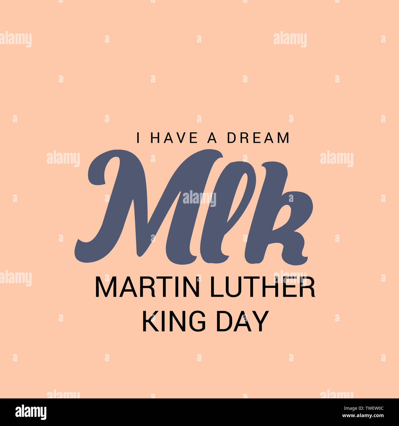 Vector illustration of Martin Luther king Day With text i have a dream ...