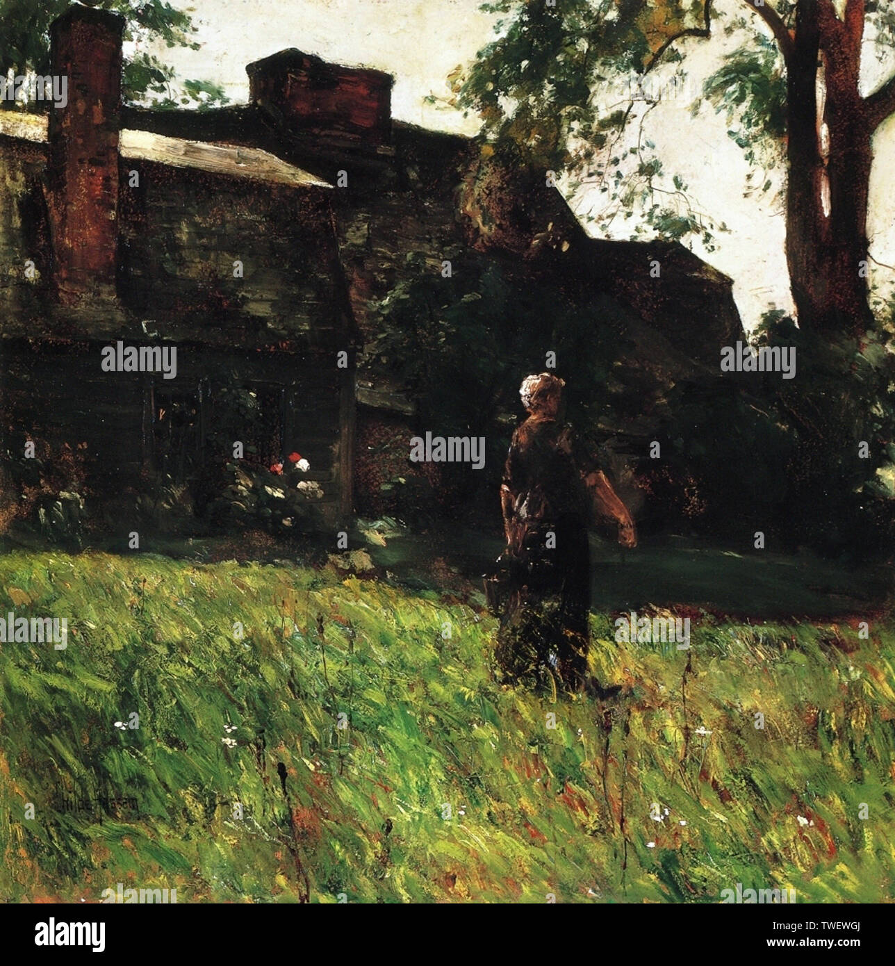 Frederick Childe Hassam Old Fairbanks House Dedham Massachusetts 1884