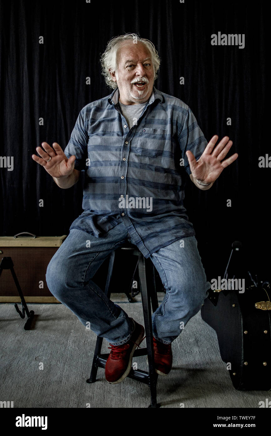 13 June 2019, Berlin: Wolfgang Becker, film director, poses after an interview in his studio. Under the direction of Wolfgang Becker, films like 'Good Bye, Lenin' and 'Das Leben ist eine Baustelle' were made. Wolfgang Becker celebrates his 65th birthday on 22 June 2019. Photo: Carsten Koall/dpa Stock Photo