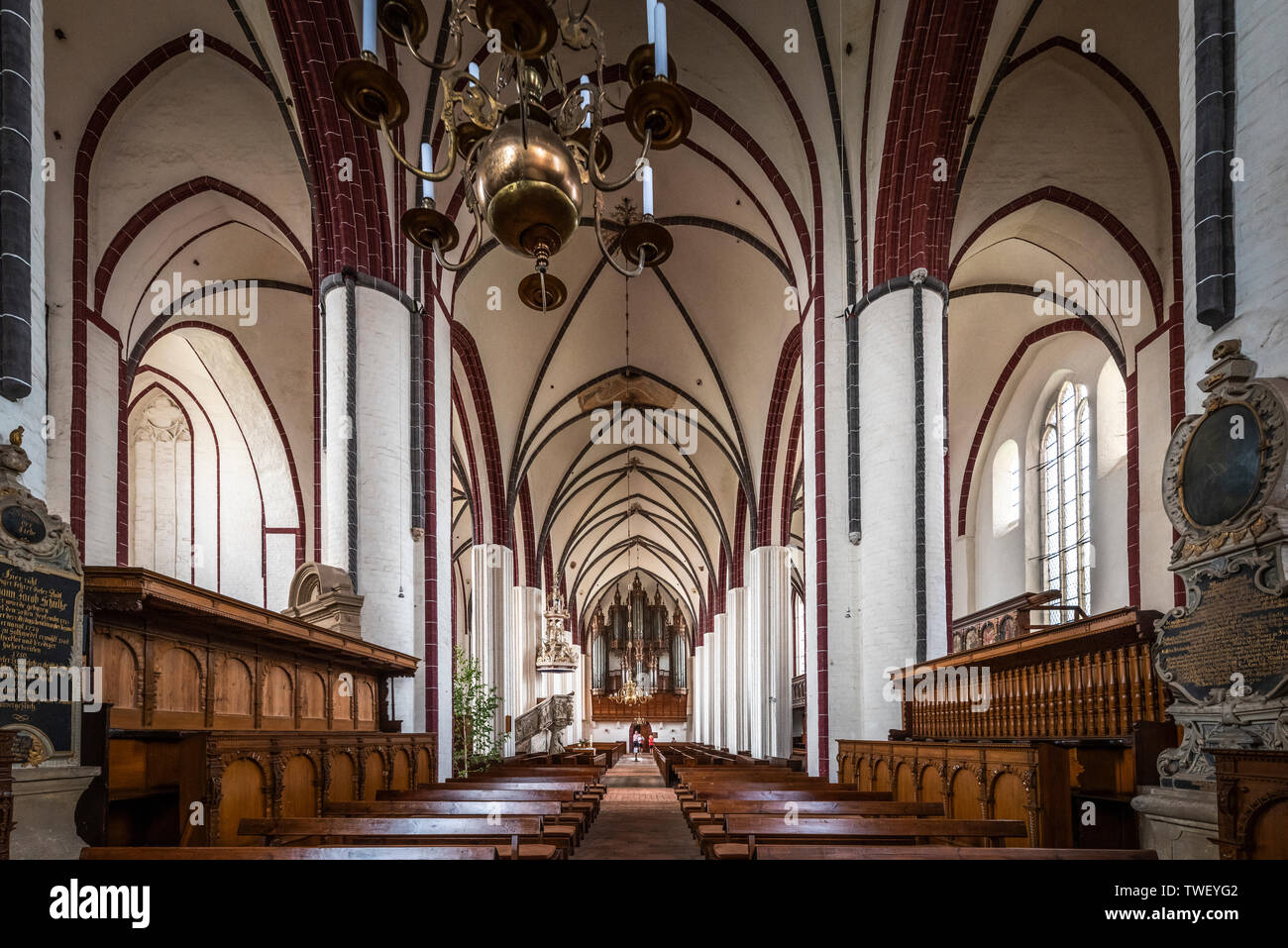 Tangermünde, St. Stephan, Stephanskirche, Innenansicht, Backsteingotik, Sachsen-Anhalt, Germany Stock Photo