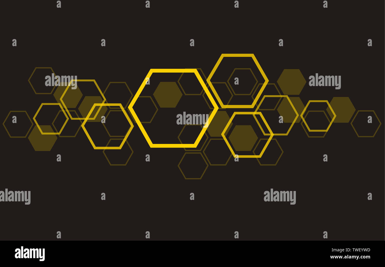 the shape of hexagon concept design abstract technology background ...