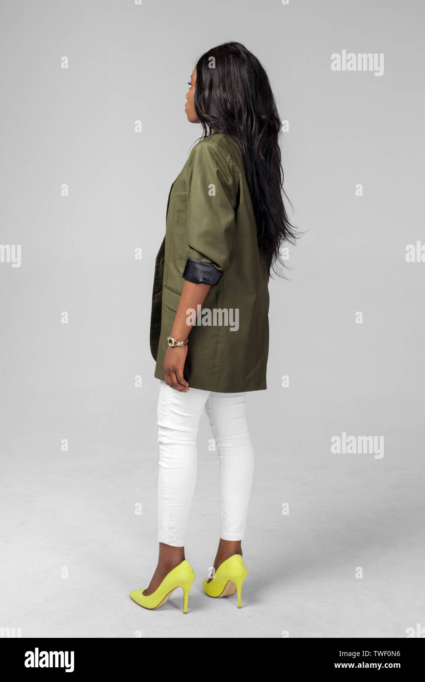 Young ethnic black African American woman Stock Photo - Alamy