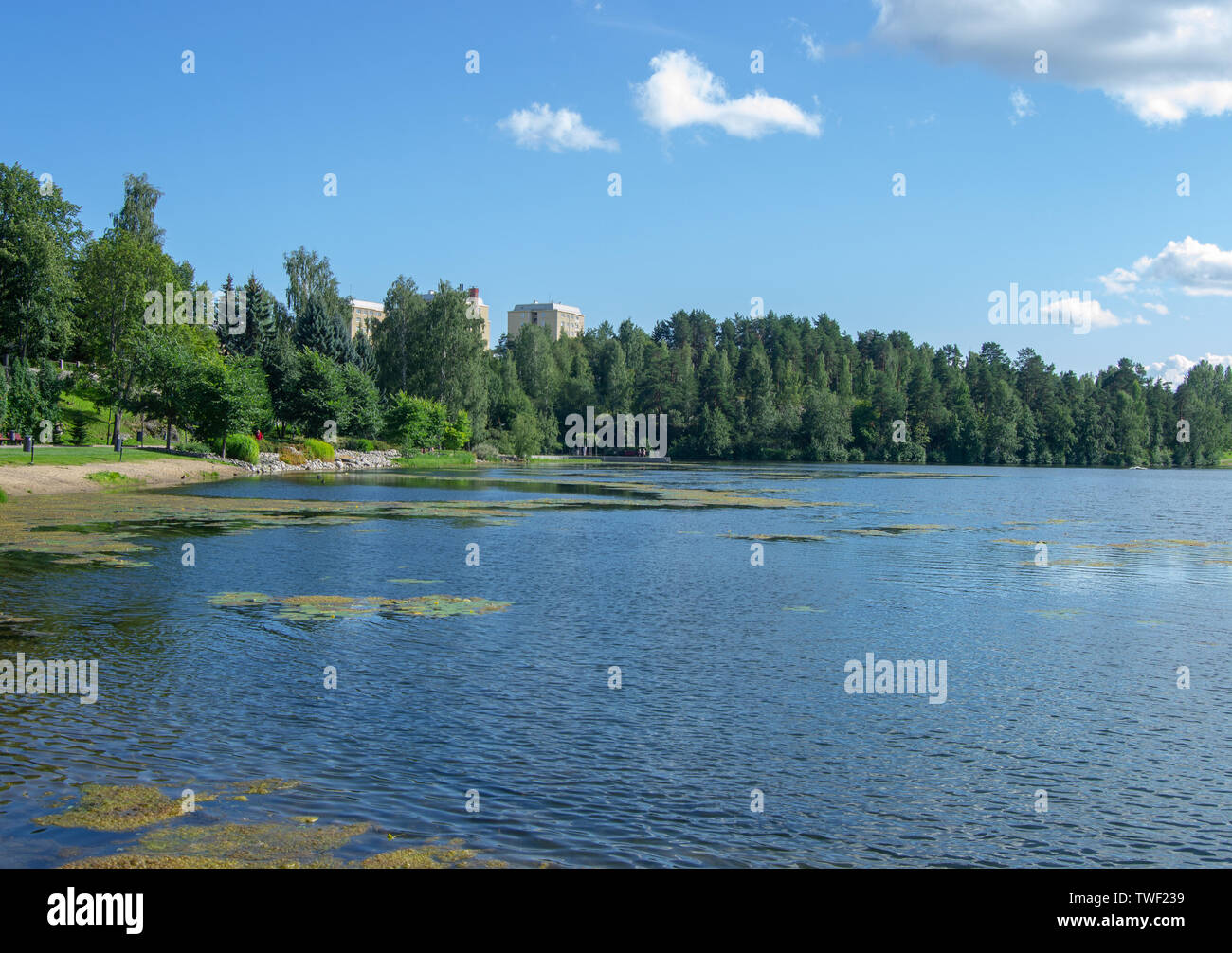 Landscape of Kuopio at summer Stock Photo