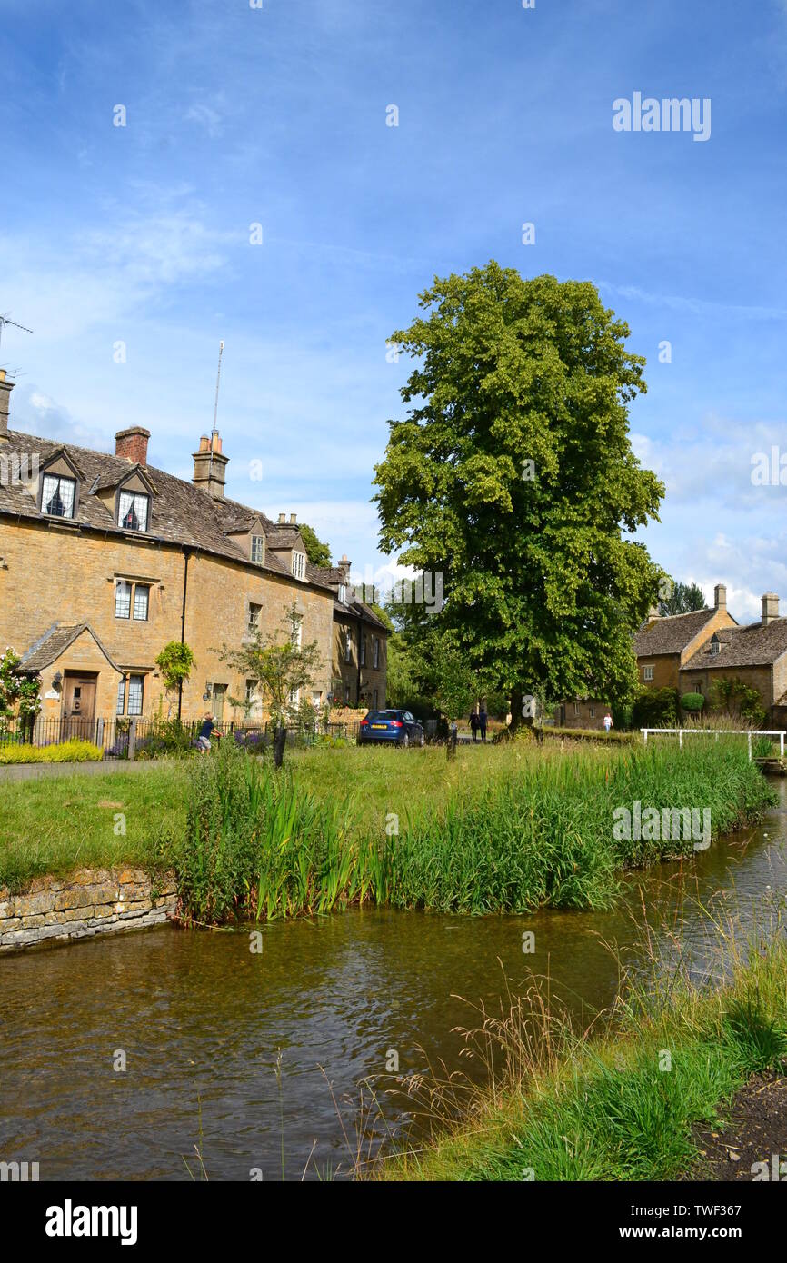 Lower Slaughter, Gloucestershire, UK Stock Photo Alamy