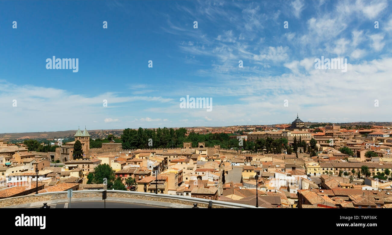 Beautiful panorama of the old city of Toledo Stock Photo