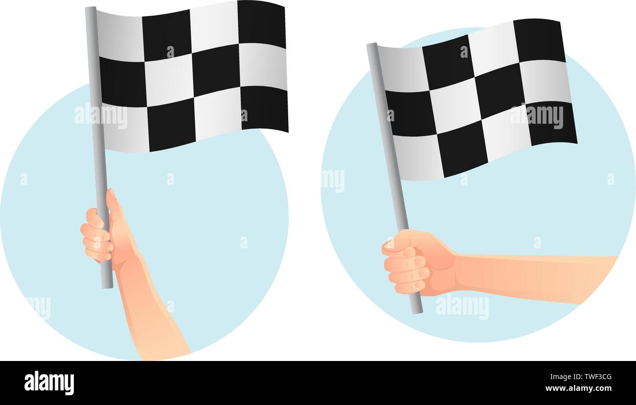 Start flag. Finish flag. Vector illustration of racing flag Stock ...