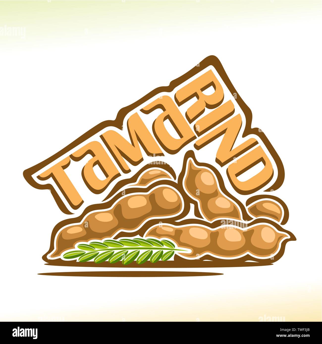 Vector logo for Tamarind Fruit Stock Vector Image & Art Alamy