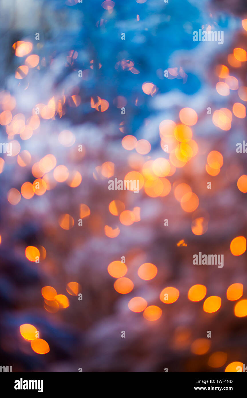 Aerture, orange glow halo Stock Photo