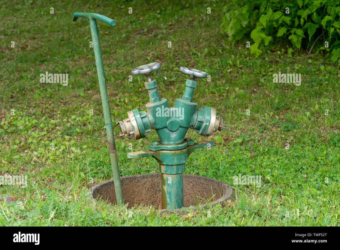 Professional irrigation system for public green areas and parks