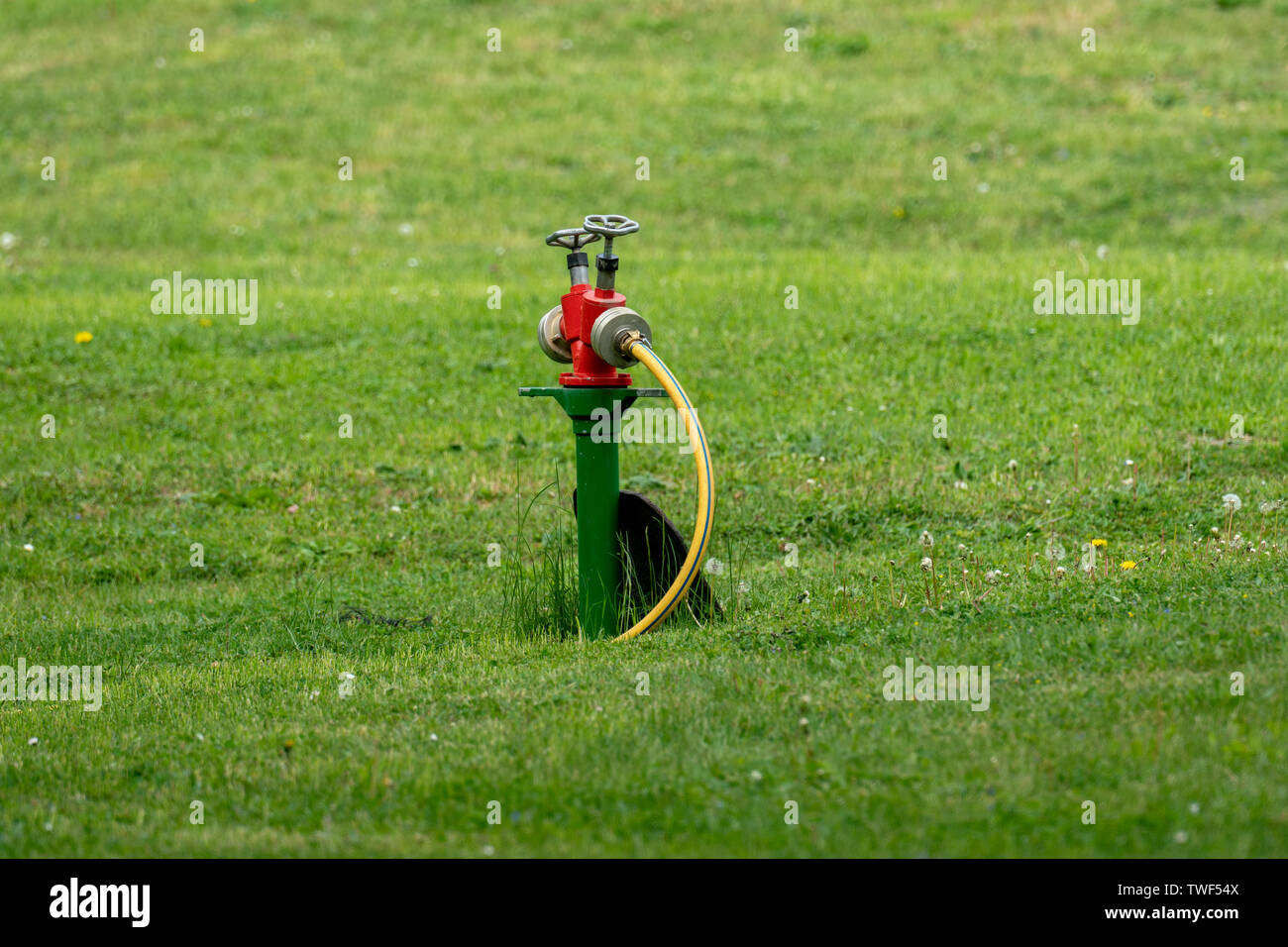 Professional irrigation system for public green areas and parks