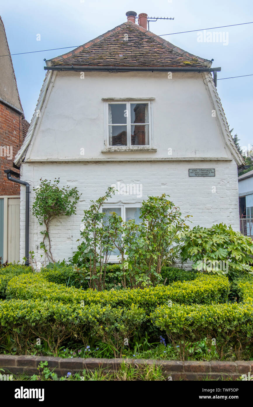 A cottage which was once the studio of the famous painter John Constable. Stock Photo