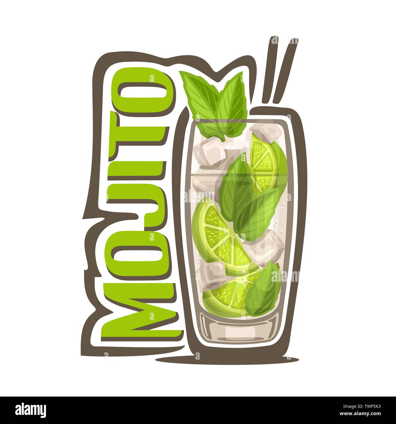 Vector logo for Mojito Stock Vector Image & Art Alamy