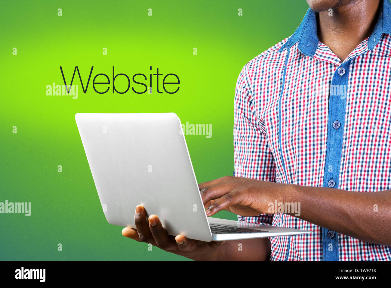 Website under construction concept Stock Photo