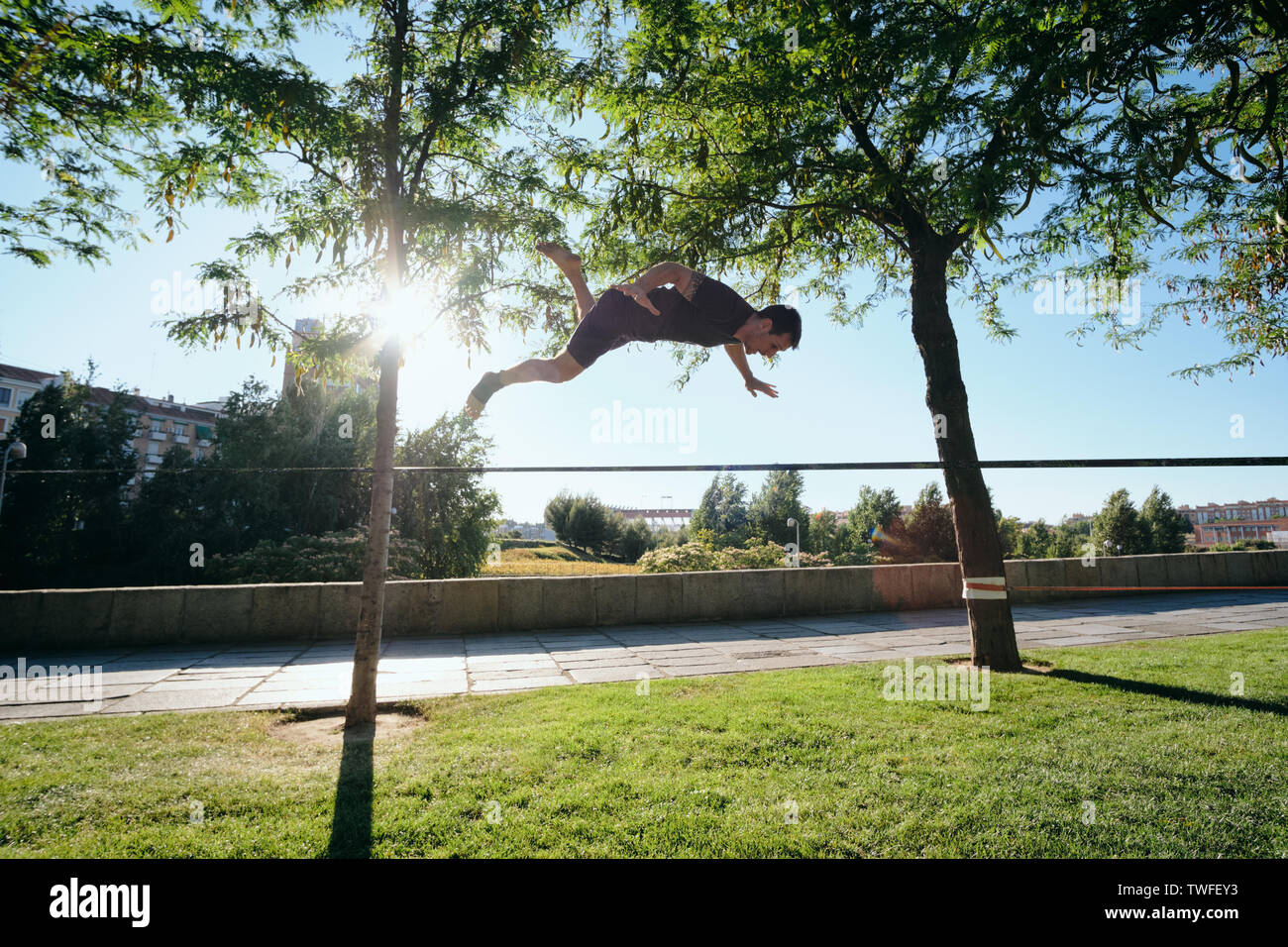 Tight Rope Walk Stock Photos & Tight Rope Walk Stock Images Alamy