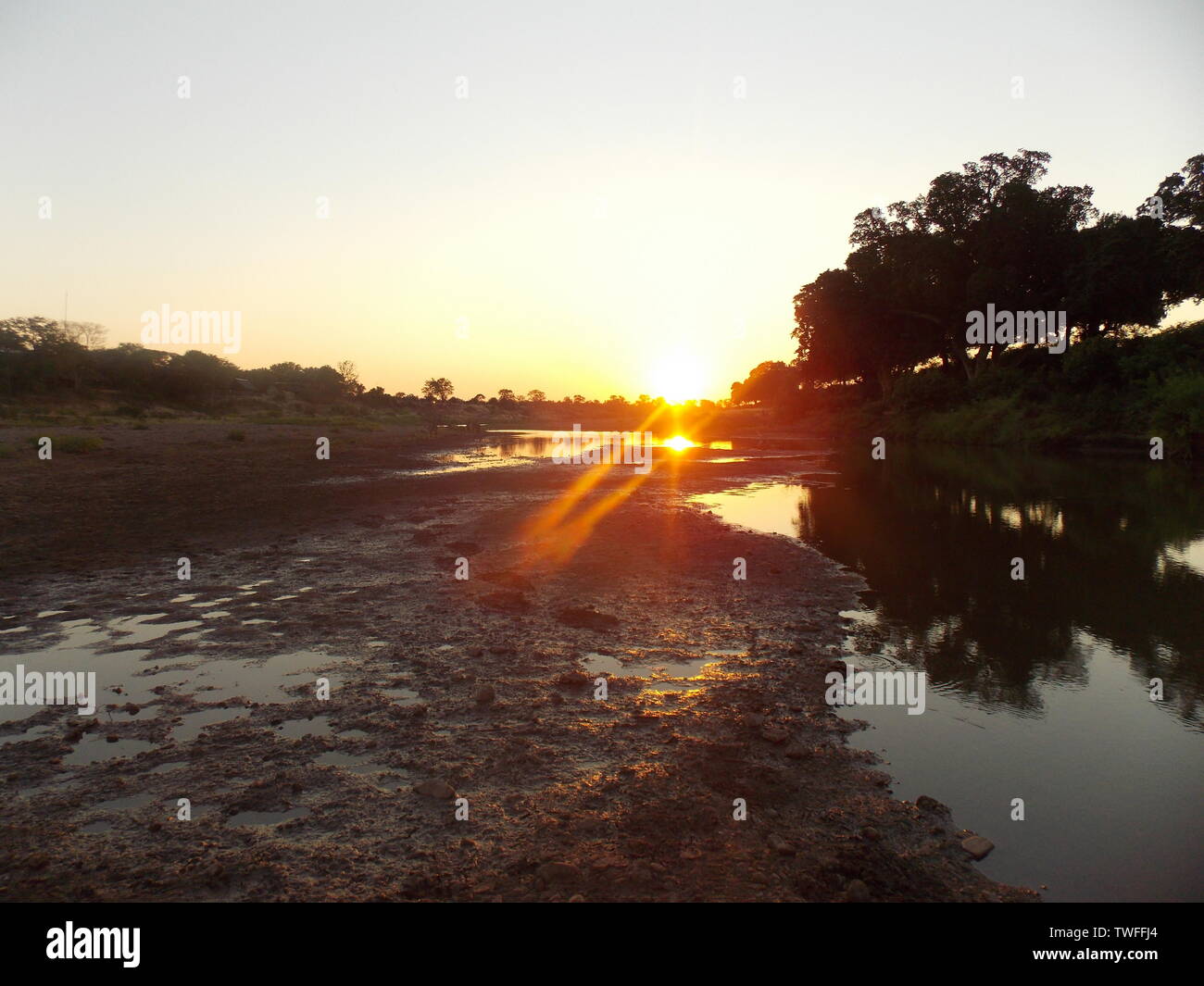 Kruger Park River Stock Photo