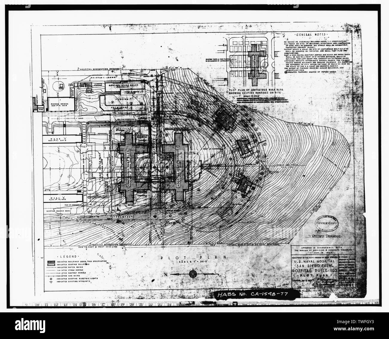 PLOT PLAN (SOUTH SECTION ONLY), DRAWING NO. 101841 U.S. Naval