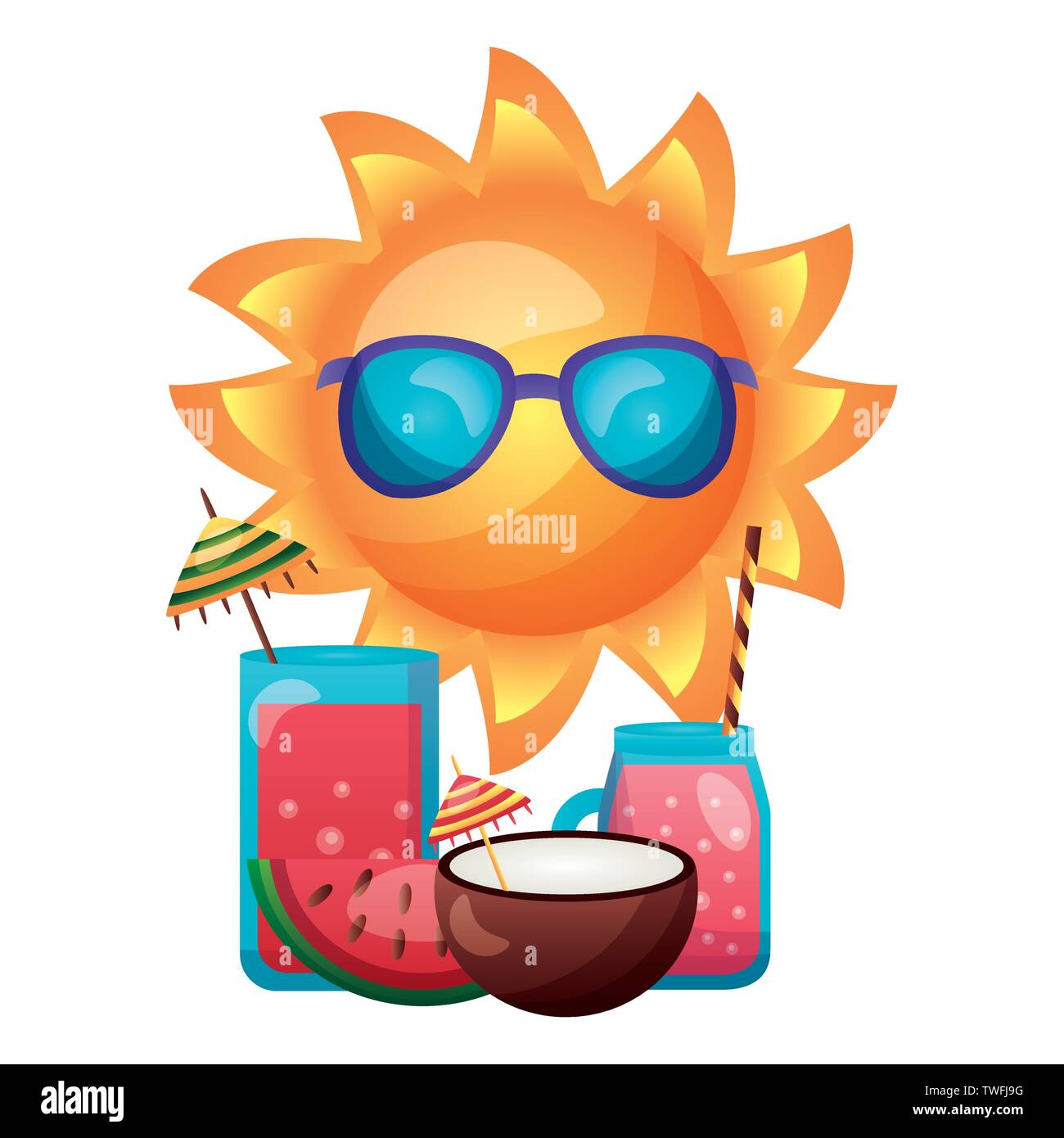 summer time holiday Stock Vector Image & Art - Alamy