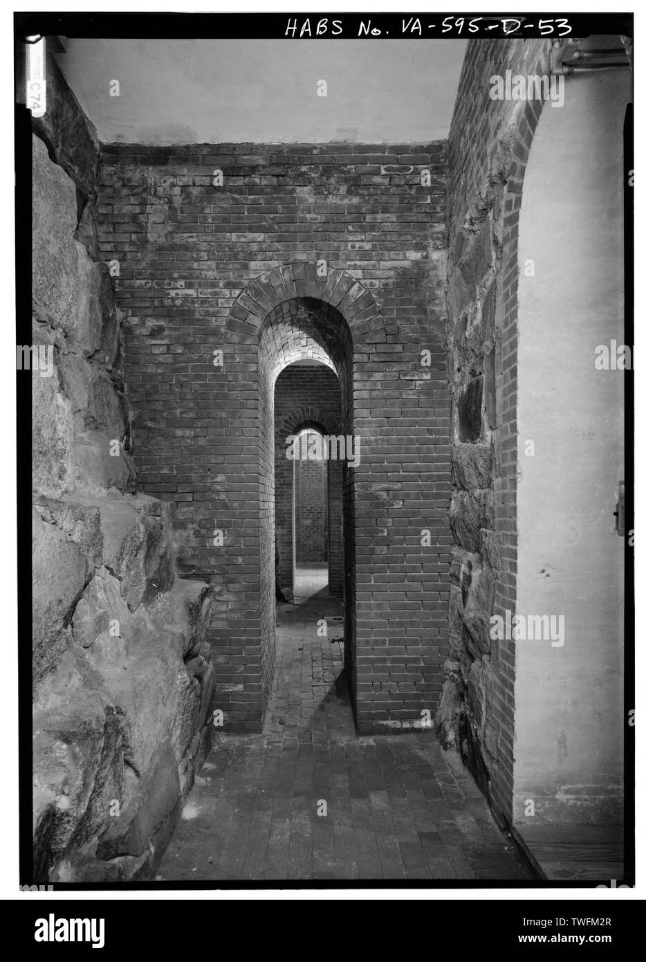 Powder Magazine View From Northeast Entrance To Southwest