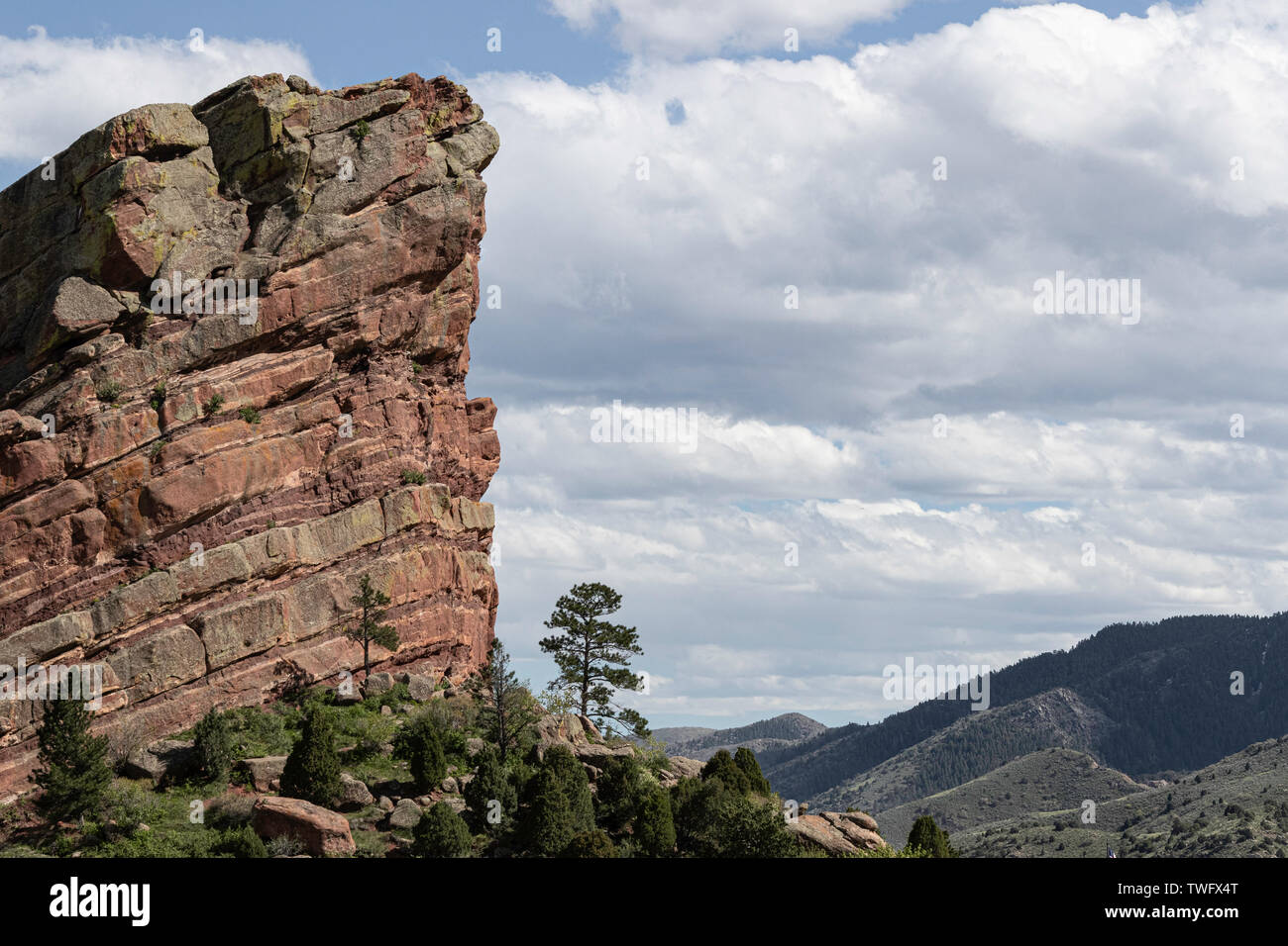 Views around the Red Rock Amphitheatre, Denver, Colorado Stock Photo