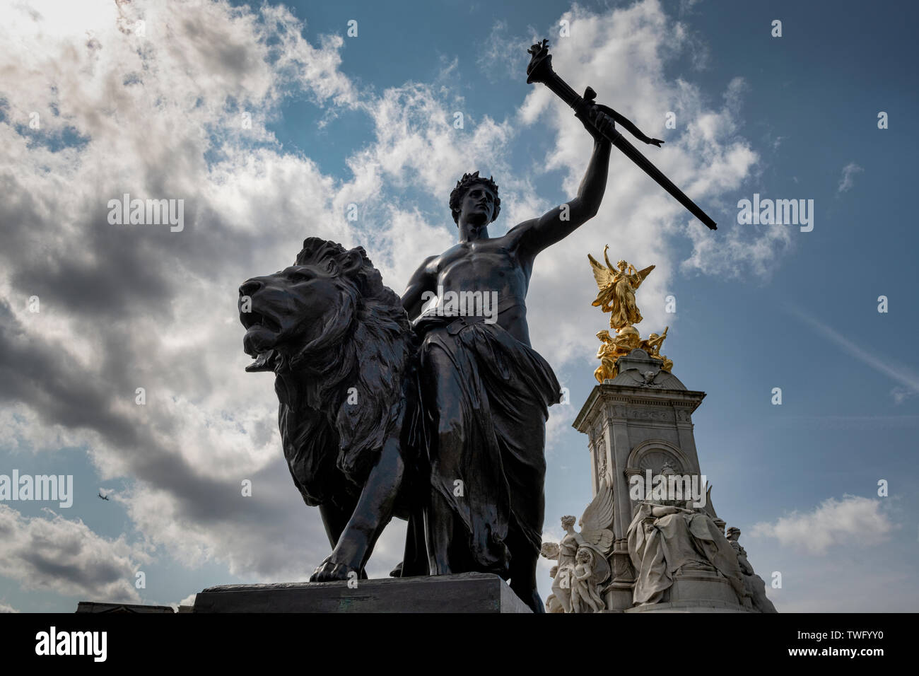 The Victoria Memorial in London Stock Photo