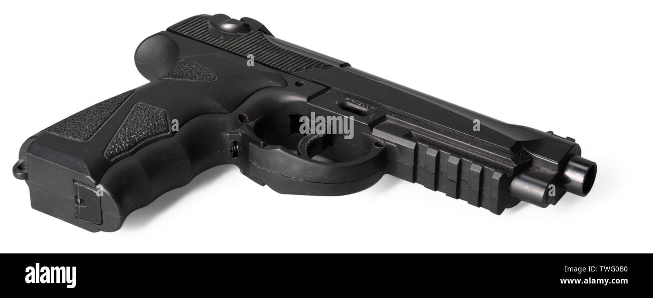 Handgun isolated on white background Stock Photo - Alamy