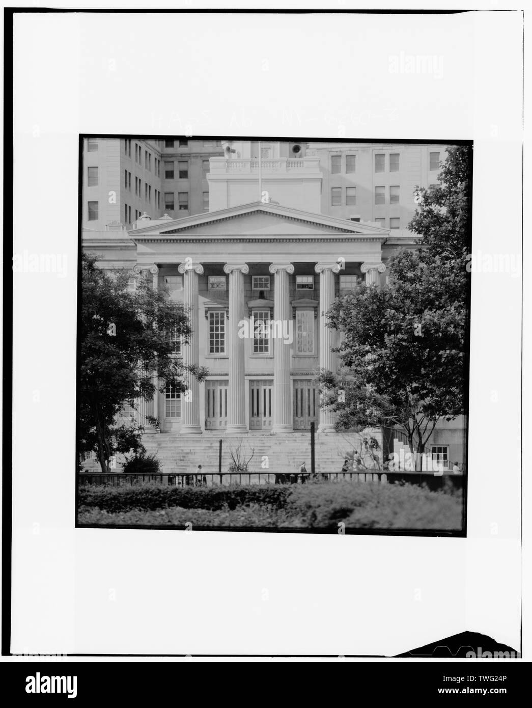 portico (8x10 enlargement from 3x3 negative) Brooklyn City Hall, 209 Joralemon Street