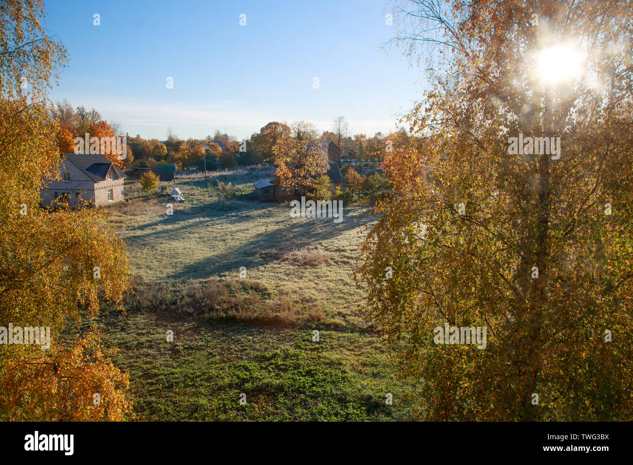 autumn landscape with bright colors in the daytime Stock Photo - Alamy