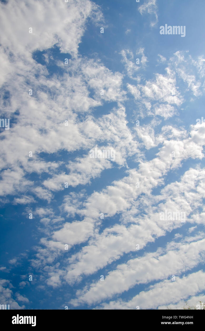 Blue sky background with white abstract clouds Stock Photo - Alamy