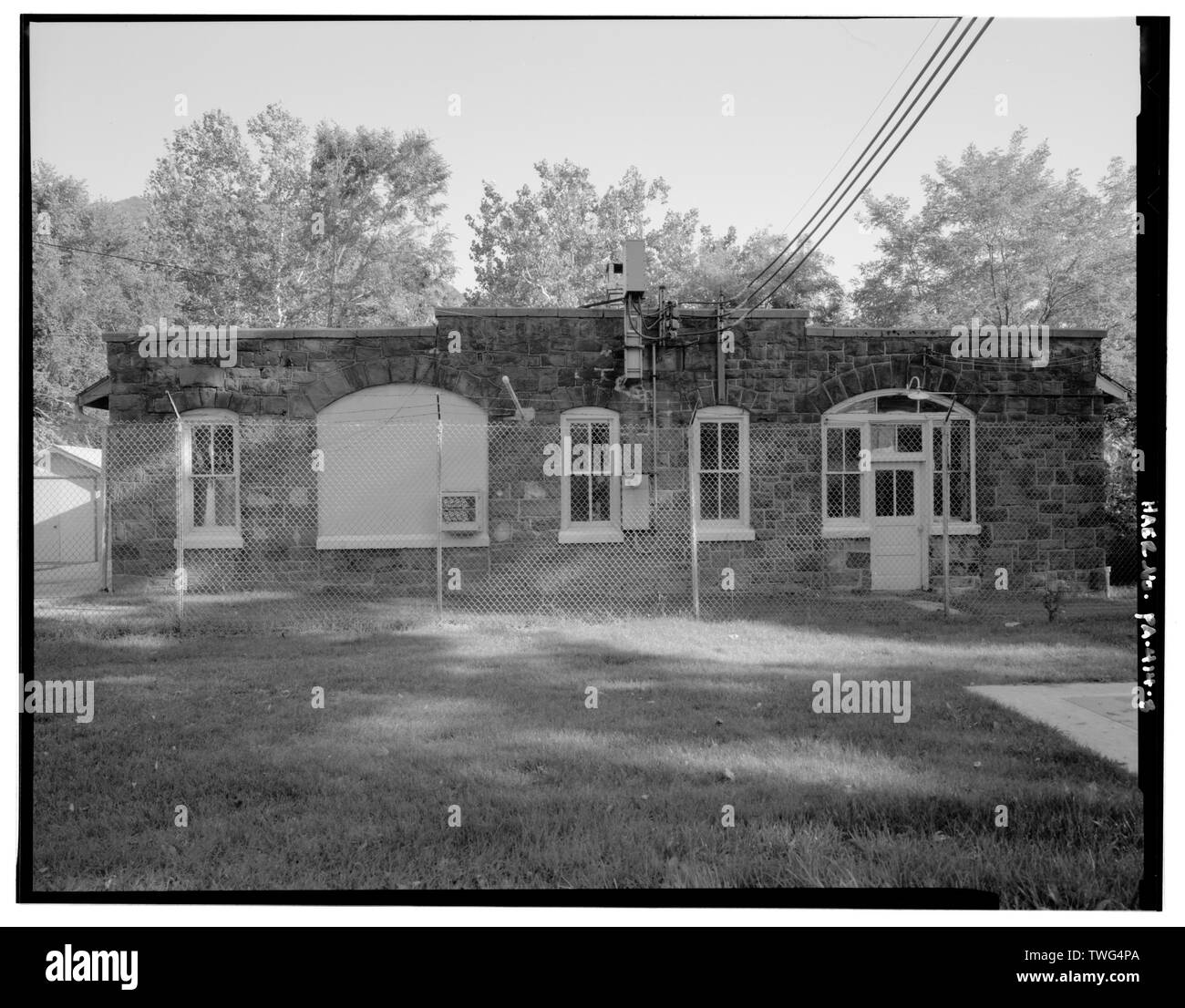 Pump house, west elevation, looking eastsoutheast Dauphin Water