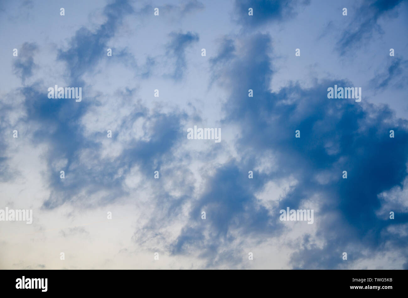 Blue sky background with abstract clouds Stock Photo