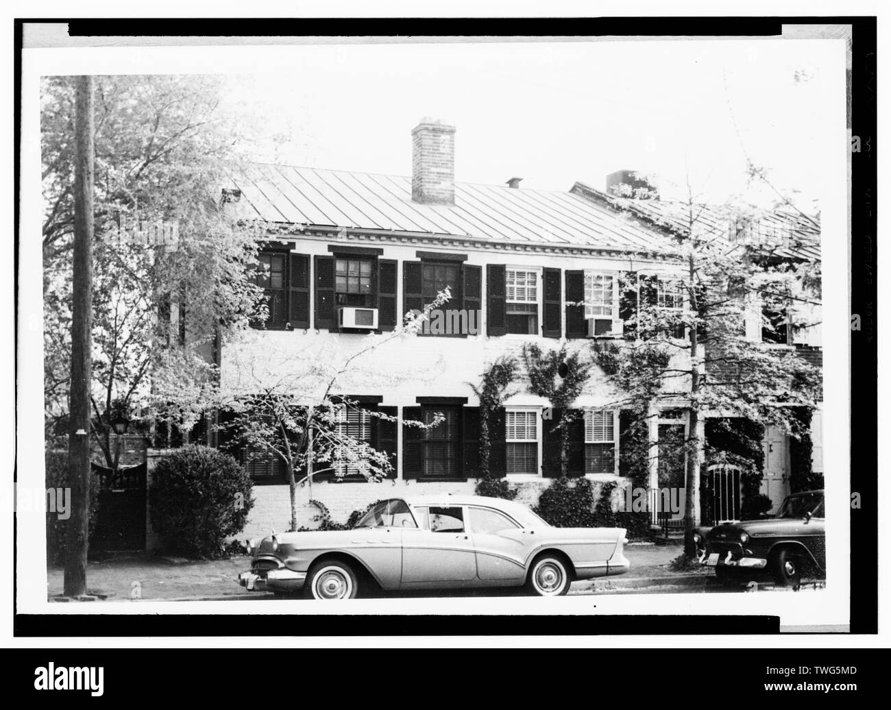 - Queen Street Area Survey, 305-307 Queen Street (Row Houses), Alexandria, Independent City, VA Stock Photo