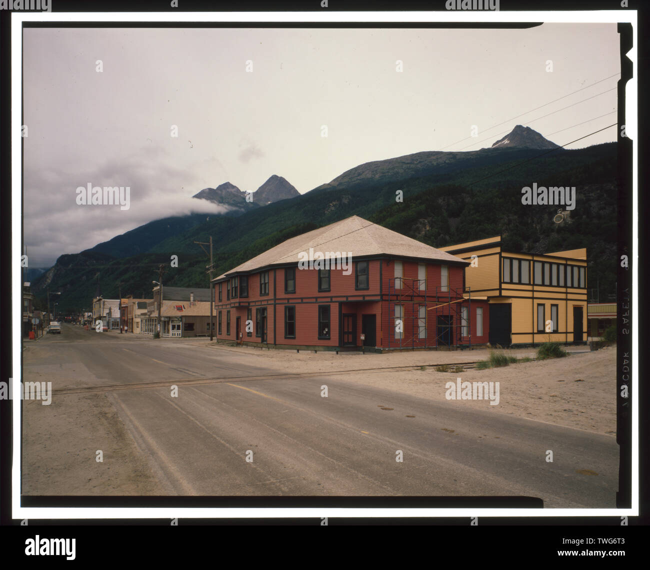 RAILROAD BUILDING AND DEPOT, REAR VIEW City of Skagway, Skagway