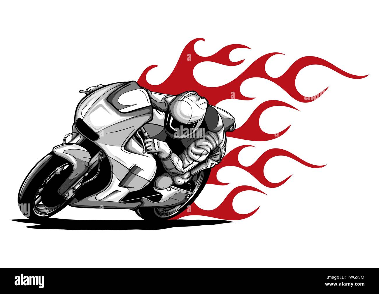 Motogp Racer Vector Moto gp driver Stock Vector Images - Alamy