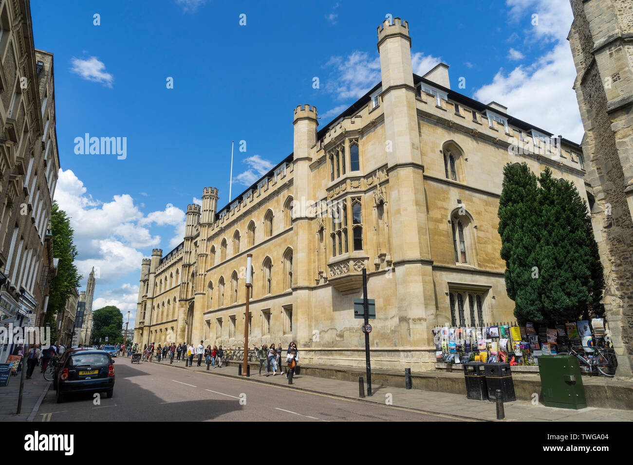 Corpus Christi College Kings Parade Cambridge 2019 Stock Photo