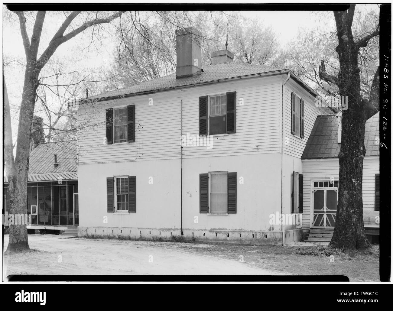 Rear Elevation View Showing Original Brick Building First Floor