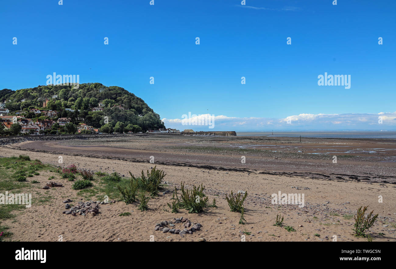 Minehead, a holiday resort and commercial centre on the banks of the