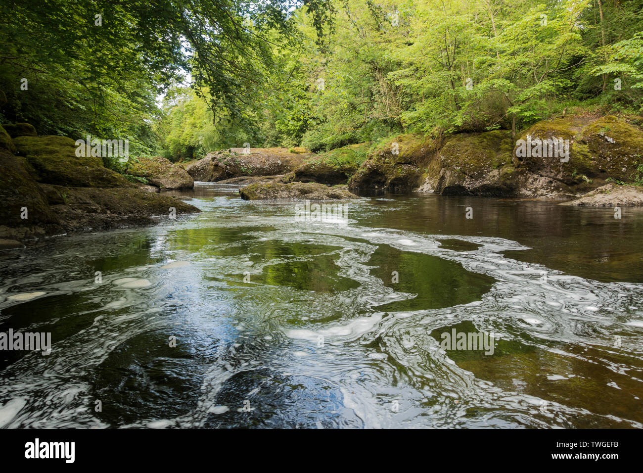 The river Ericht, Blairgowrie, Perthshire, Scotland, UK Stock Photo Alamy